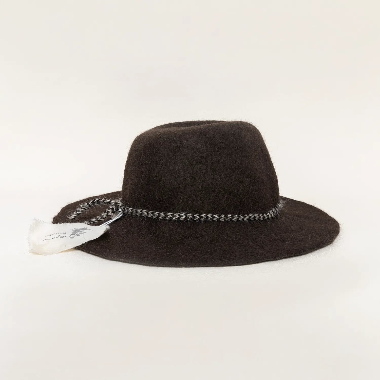 The Nomad's Fedora: Original Design Yak Wool Felt Hat - Retro Handcrafted Headwear
