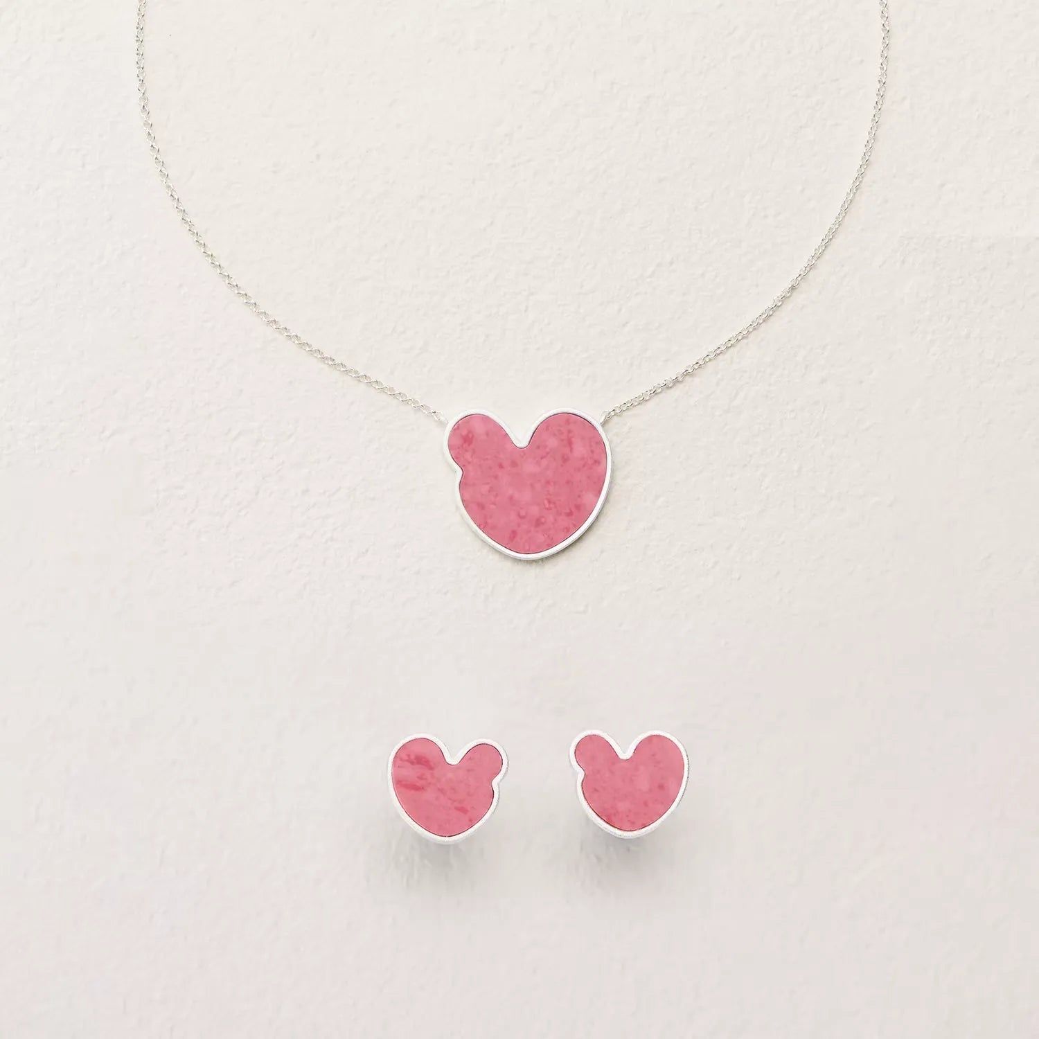 Sacred Turquoise Lake Inspired Silver Gemstone Set - Original Design Women's Necklace and Earring Jewelry