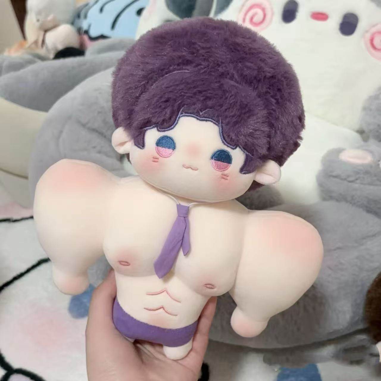 Love and Deepspace 20cm Muscle Plush Doll - Sylus Xavier Zayne Raphael Original Character Cushion Toy, Otome Game Merch