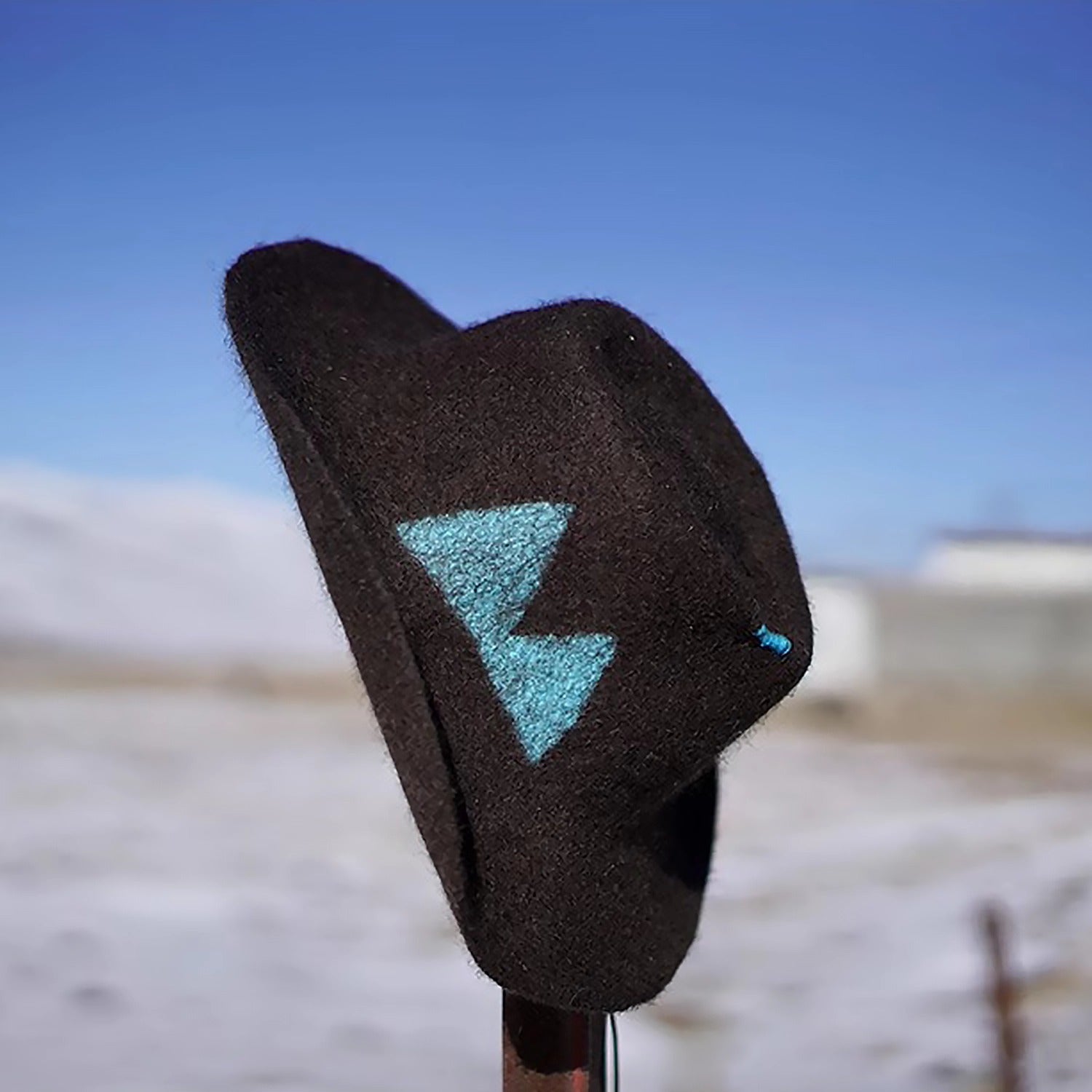 Artisan Yak Wool Felt Cowboy Hat - Retro Tibetan Style