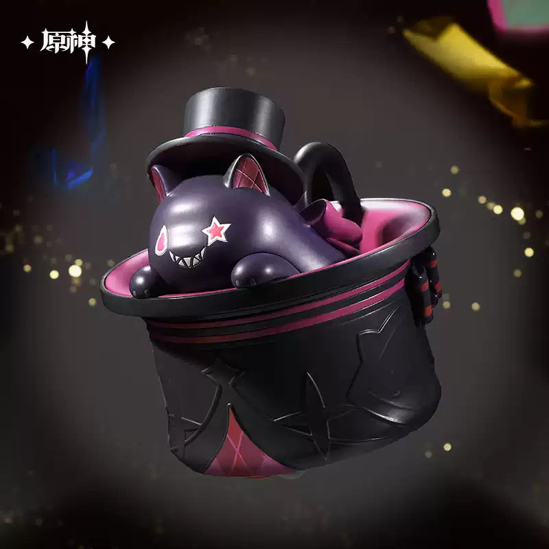 Genshin Impact Lyney Magic Show Grin-Malkin Cat Running Toy - Battery Operated Interactive Plastic Toy (3 AA Batteries Required)