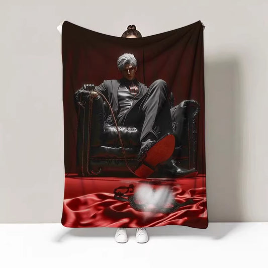 Love and Deepspace Flannel Tapestry - Xavier Zayne Raphael Sylus Character Wall Hanging Blanket for KTV Room, Birthday Gift
