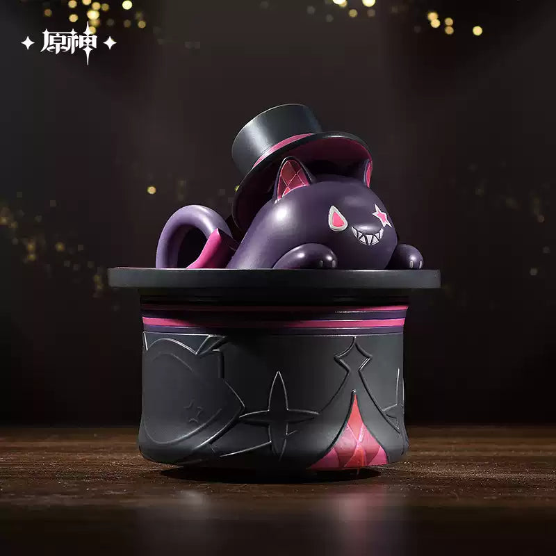 Genshin Impact Lyney Magic Show Grin-Malkin Cat Running Toy - Battery Operated Interactive Plastic Toy (3 AA Batteries Required)