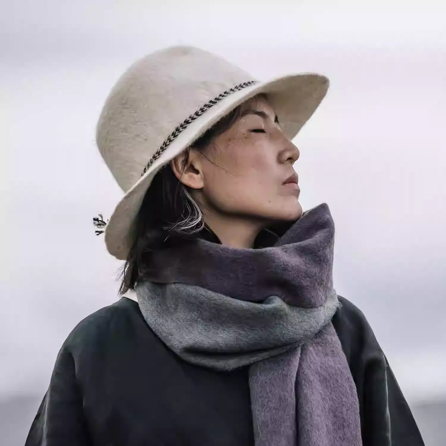 The Nomad's Fedora: Original Design Yak Wool Felt Hat - Retro Handcrafted Headwear