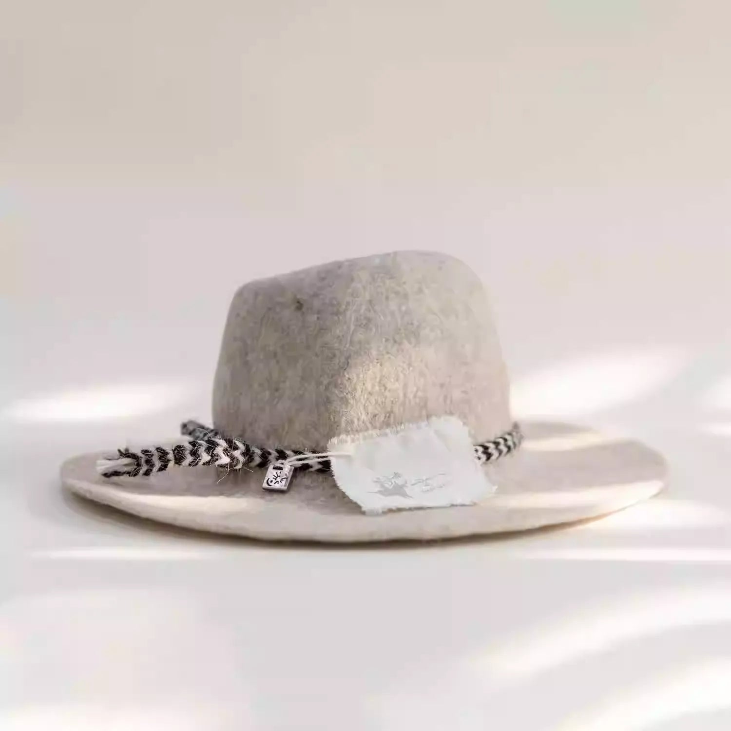 The Nomad's Fedora: Original Design Yak Wool Felt Hat - Retro Handcrafted Headwear