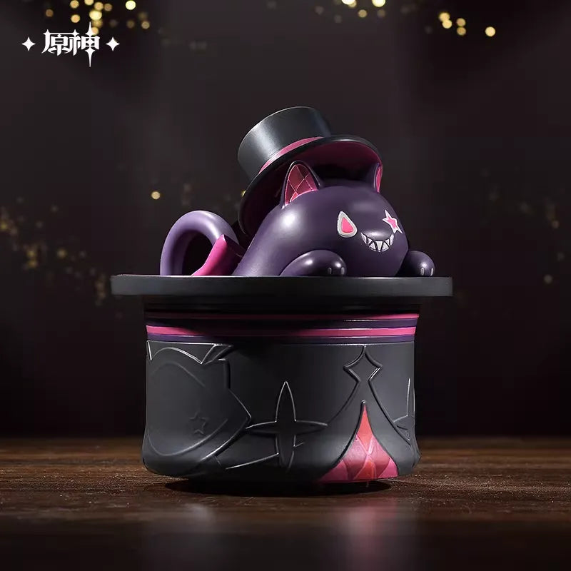 Genshin Impact Lyney Magic Show Grin-Malkin Cat Running Toy - Battery Operated Interactive Plastic Toy (3 AA Batteries Required)